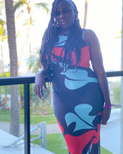 Load image into Gallery viewer, Bombshell Betts Sheer Maxi Dress | Bold & Sexy Design