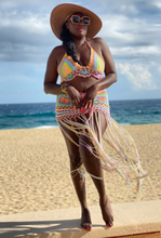 Load image into Gallery viewer, Rainbow Tamara Crochet Two-Piece Cover Up Set