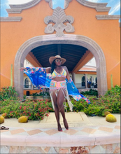 Load image into Gallery viewer, Rainbow Tamara Crochet Two-Piece Cover Up Set