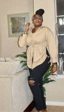 Load image into Gallery viewer, Classy Ray Puffy Sleeve Shirt | Chic & Elegant Style