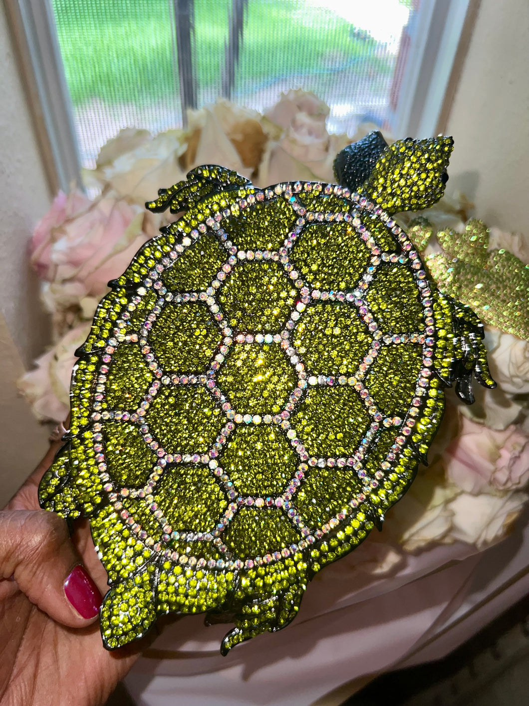 Turtle Crystal Purse