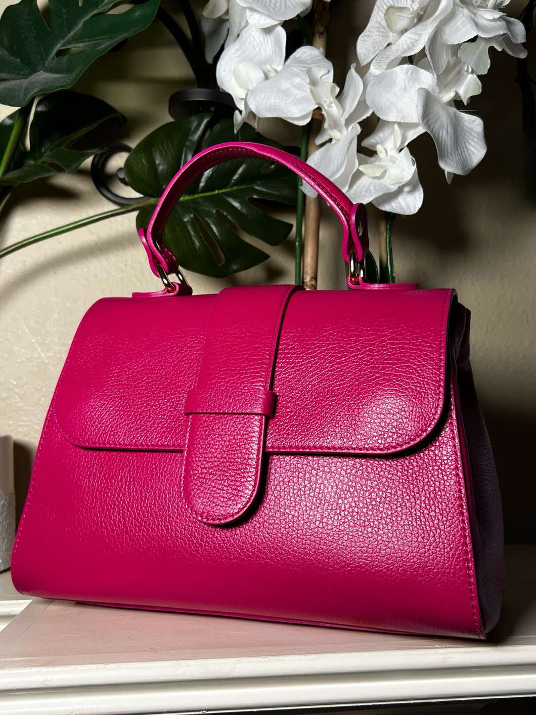 Pink Leather Bag