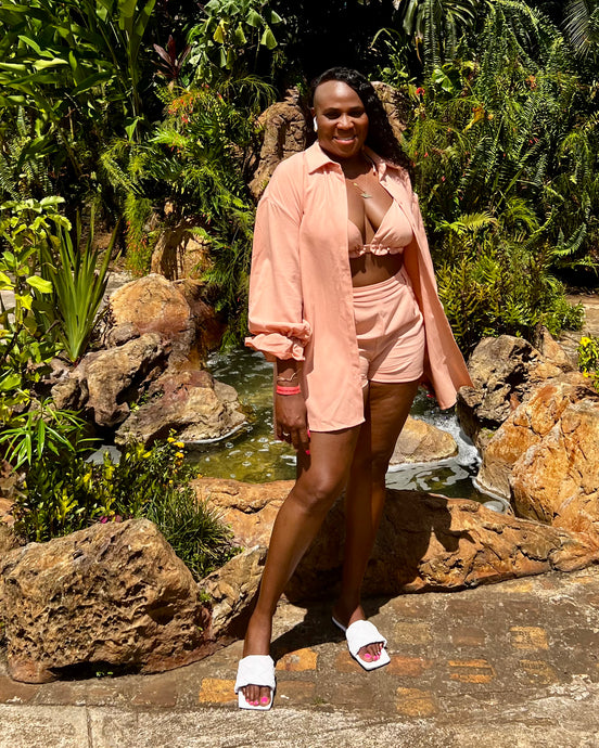 Spirited Ann Three-Piece Shorts Set | Fun & Trendy