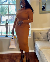 Load image into Gallery viewer, Falling Ann Off-Shoulder Sweater Dress | Cozy &amp; Stylish
