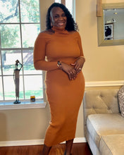 Load image into Gallery viewer, Falling Ann Off-Shoulder Sweater Dress | Cozy &amp; Stylish
