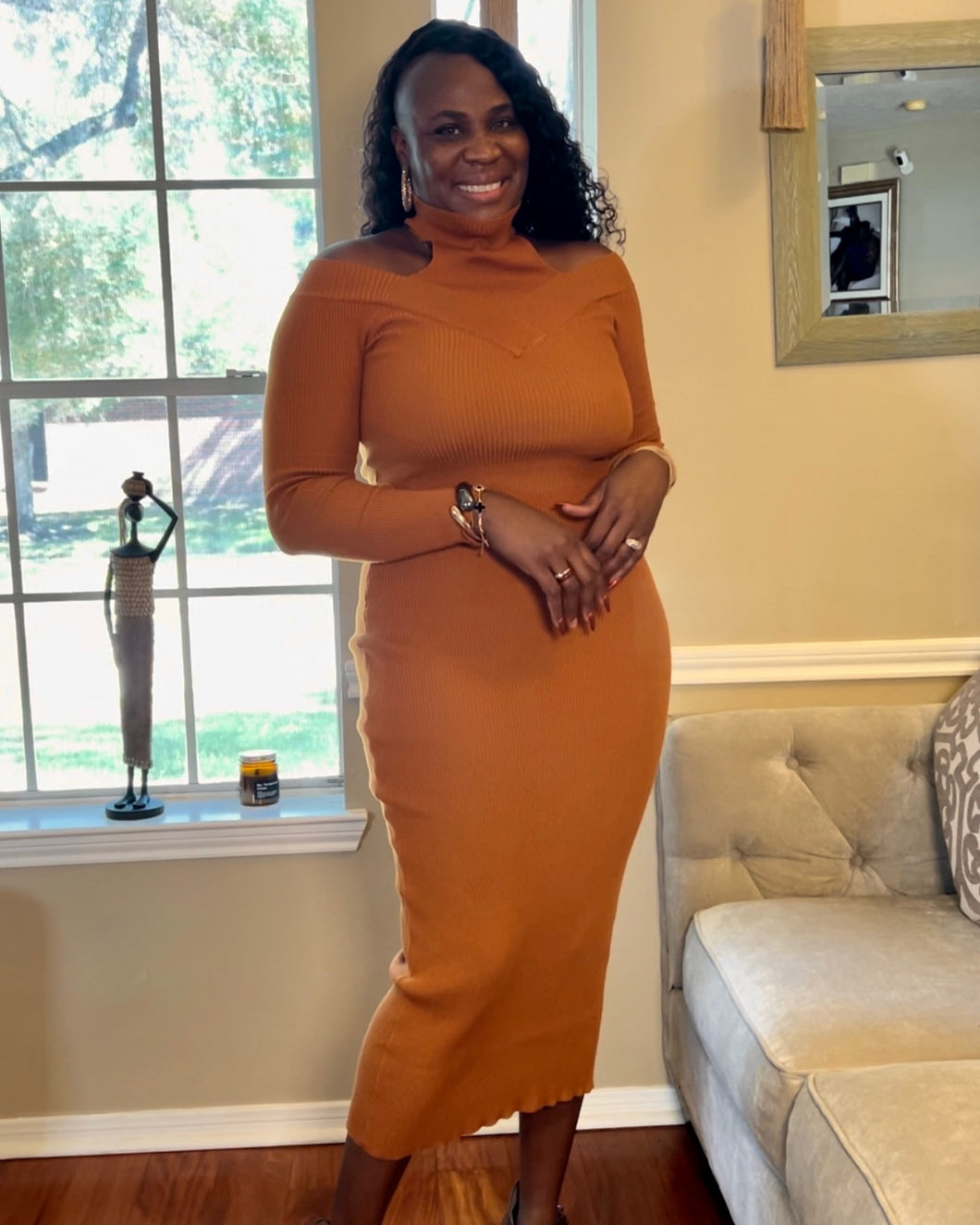 Falling Ann Off-Shoulder Sweater Dress | Cozy & Stylish