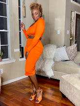 Load image into Gallery viewer, Ready Ann Orange Skirt Set | Vibrant and Stylish Fashion
