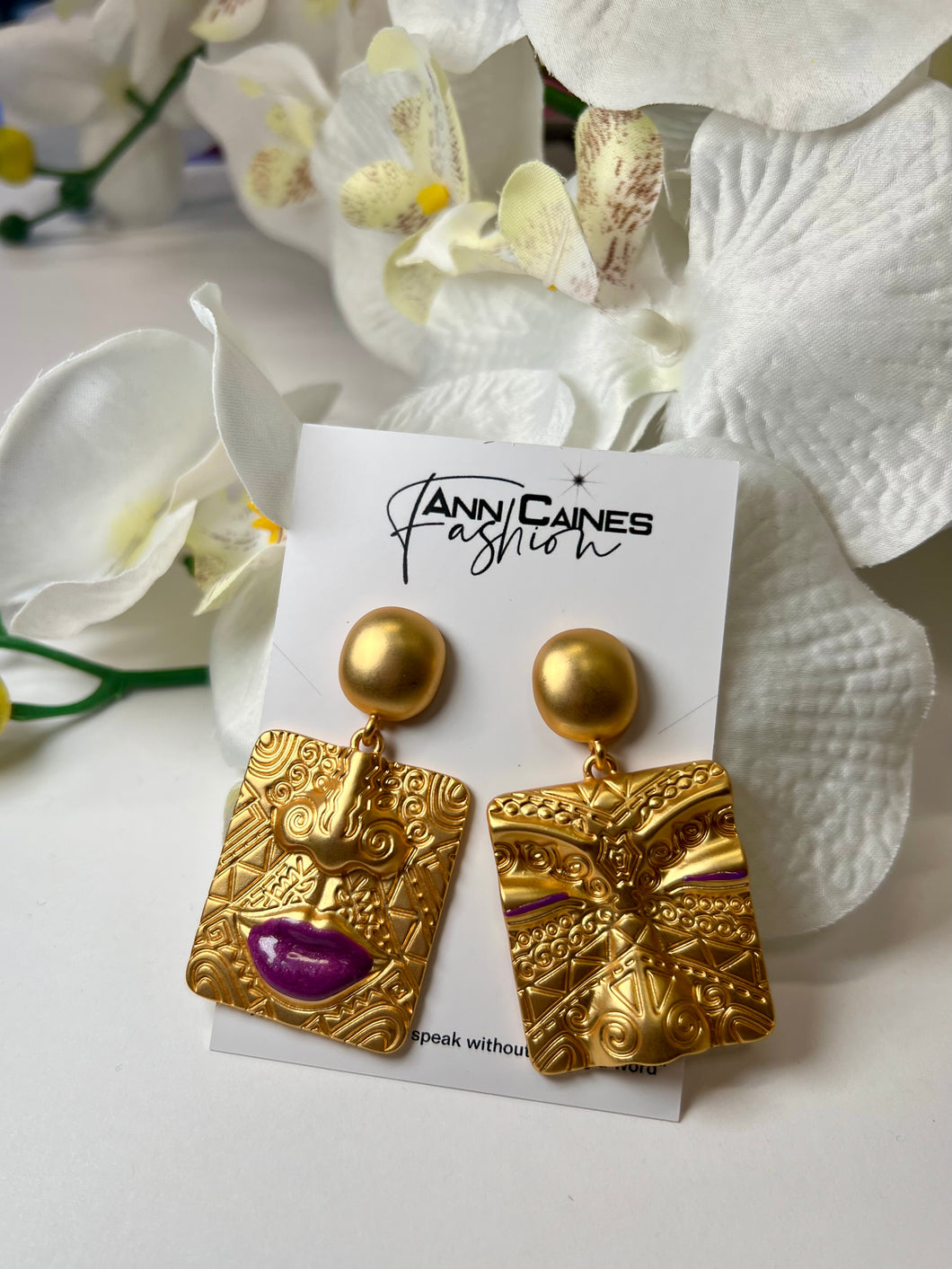 Vintage Square Earrings