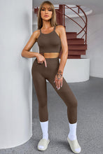 Load image into Gallery viewer, Tank Cropped Active Top and Pants Set
