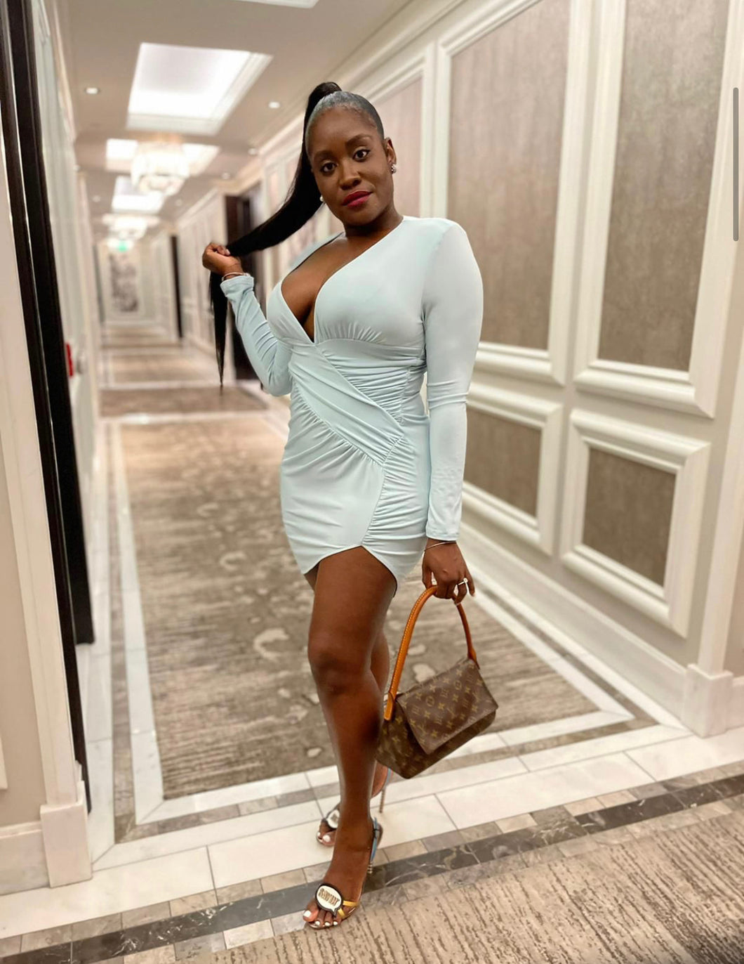 Mint Rose Dress | Elegant and Fresh Style