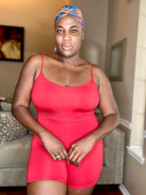 Load image into Gallery viewer, Casual Mo Red Romper Dress | Cozy &amp; Versatile Style
