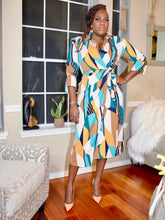 Load image into Gallery viewer, Dazzled Ann Wrap Dress | Chic &amp; Flattering Design
