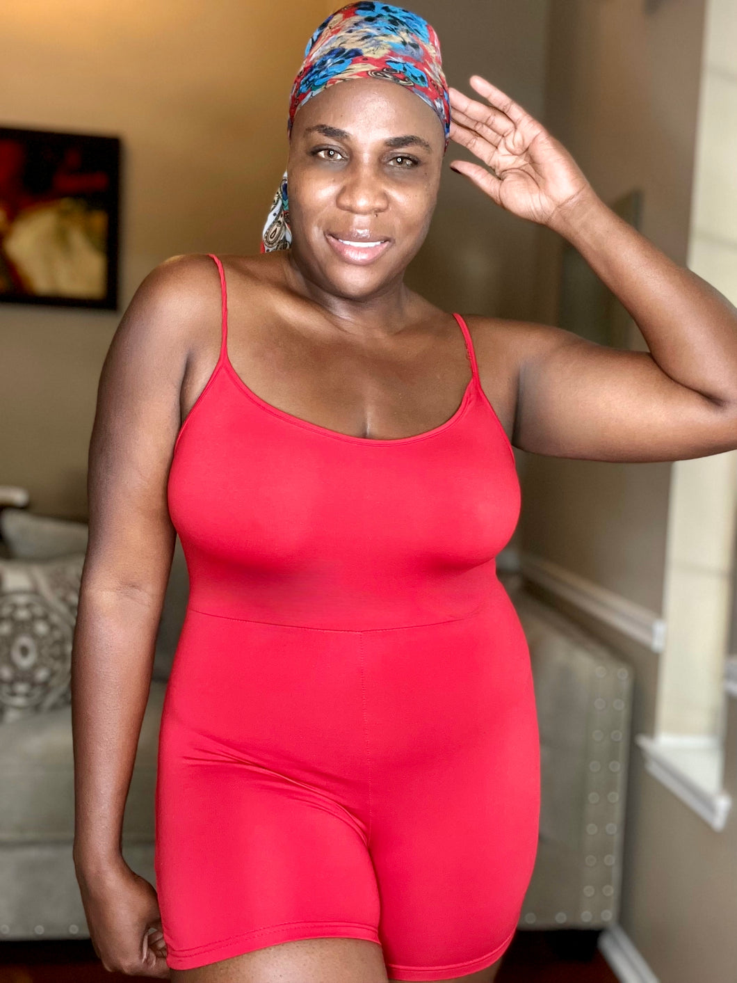 Casual Mo Red Romper Dress | Cozy & Versatile Style