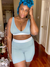 Load image into Gallery viewer, Cozy Ann Two-Piece Set | V-Neck Bra-Top &amp; Shorts
