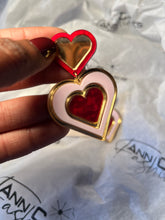 Load image into Gallery viewer, Double Heart Earrings | Elegant &amp; Romantic Jewelry
