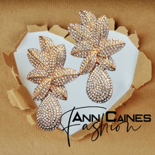 Load image into Gallery viewer,  Metal Flower Earrings | Elegant and Unique Jewelry
