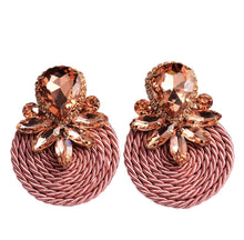 Load image into Gallery viewer, Crystal Rounds Earrings | Sparkling &amp; Elegant Accessory
