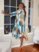 Load image into Gallery viewer, Dazzled Ann Wrap Dress | Chic &amp; Flattering Design
