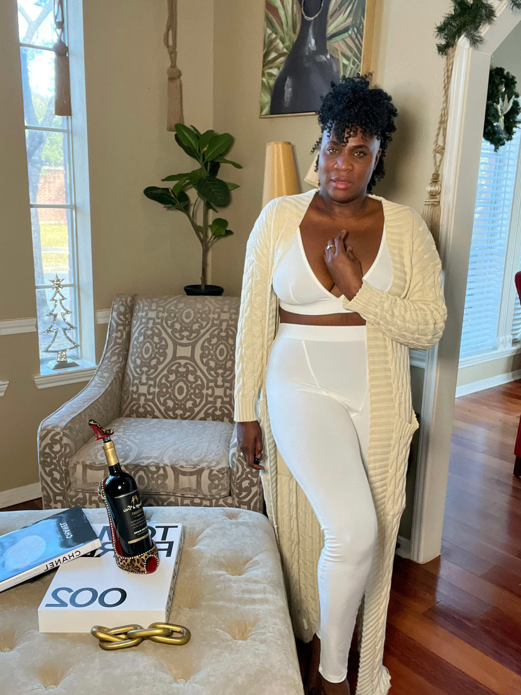 Be Ann 2-Piece V-Neck Crop Top Leggings Set | Stylish & Comfy