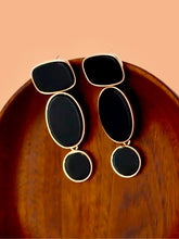 Load image into Gallery viewer, Black Stone Earrings | Bold &amp; Stylish Jewelry
