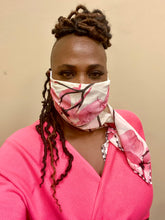 Load image into Gallery viewer, Floral Mask-Scarf Pink | Stylish Protection for Everyday Wear
